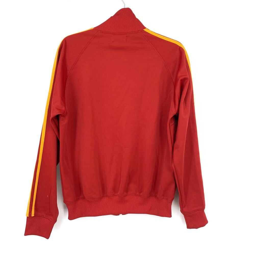 Vintage Fred Perry Full Zip Front Track Jacket Mens Size Small Red Yellow Stripe - Picture 2 of 7